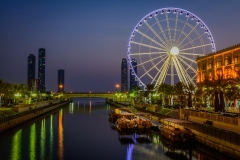 Sharjah, UAE Ferris Wheel in Al Khan Lagoon, Sharjah